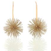 Holiday Living 2-Pack Gold Starbust Shaped Ornaments
