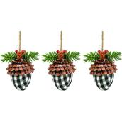 Holiday Living Ornament Acorn 5.5-in 3/pk