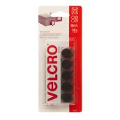 Velcro Sticky Back Coins - Black - 15 Per Pack - Round - 5/8-in dia