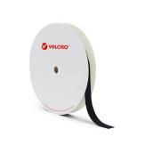 Velcro Glue-On Hook Strip - Cable Management - Roll - Black - 75-ft L x 1-in W