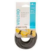 VELCRO® Brand Reusable Straps - 1/2" x 8" - Black - 50PK
