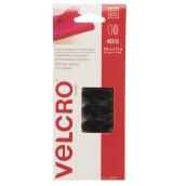 Velcro Hook and Loop Fasteners - 1/2-in W x 1 1/4-in L - Black - 40 Per Pack
