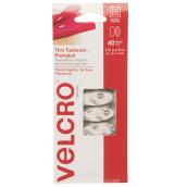 Velcro Hook and Loop Fasteners - Thin Oval - 40 Per Pack - 1 1/4-in L x 1/2-in W