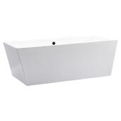Uberhaus Pagani Freestanding Bathtub - 32-in x 67-in - Acrylic - White