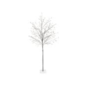 Arbre enneigé illuminé de Danson Décor, 180 lumières DEL blanc chaud, 71 po, blanc