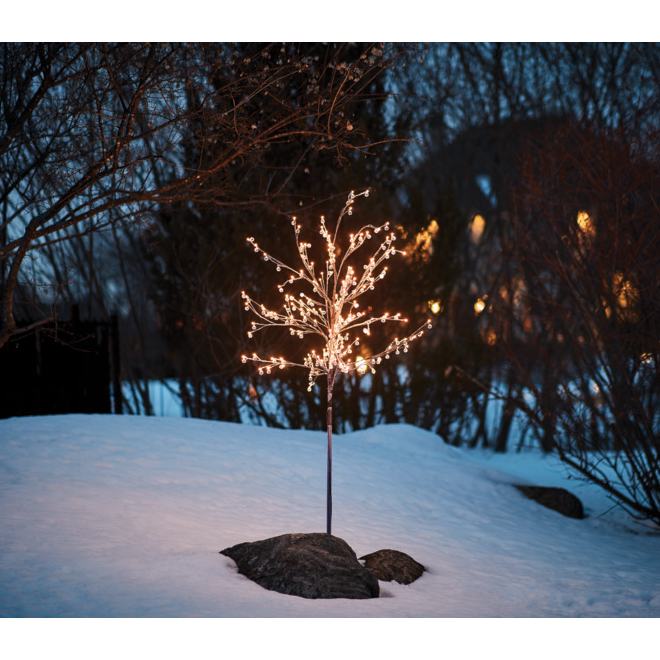 HOLIDAY LIVING Danson Décor Jewell Snowy Tree - 180 Warm White LED