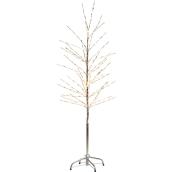 Holiday Living 4.9-ft Pre-Lit Twig Artificial Christmas Tree with 240 Twinkling Warm White LED Lights
