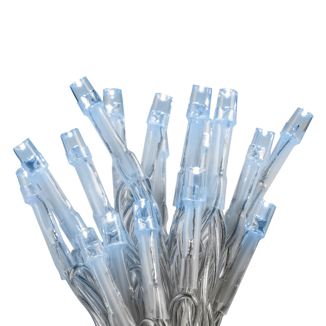 Holiday Living 200Count 52.49ft Clear Aqua LED Electric Indoor/Outdoor Christmas String Lights