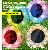 Danson Decor Warm White Solar Led Pathway Lights of 5.2-in - Box of 4