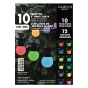 Danson Decor 14.8-ft 12 Colours 10 LED Frosted String Lights