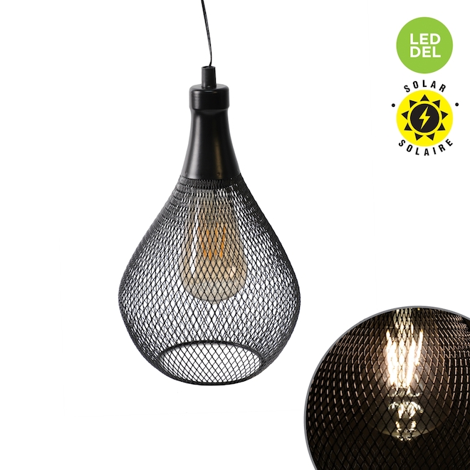 Danson Decor 11-in LED Metal Solar Lamp