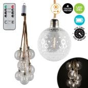 Danson Decor 9-Light Outdoor Chandelier with Remote, Timer and 4 Functions