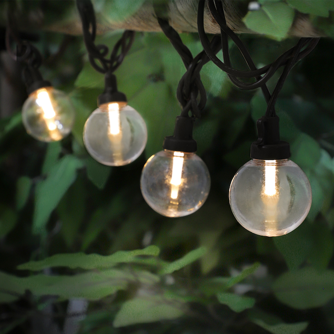 Danson Decor Globe LED String Lights - Warm White - 40 Bulbs - 39-ft