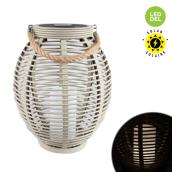 Danson Decor 11.8 x 15.7-in Grey Plastic LED Light Outdoor Decorative Lantern
