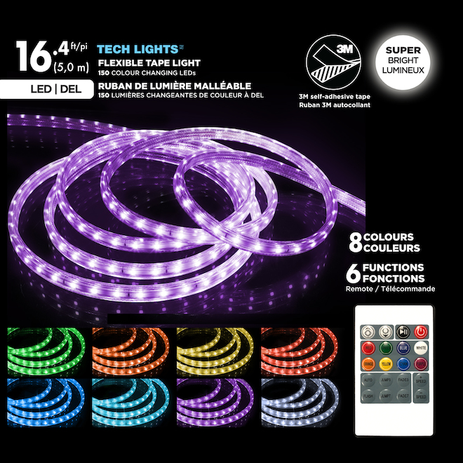 Harbor Breeze 16.4-ft Integrated LED Multicolour Rope Light