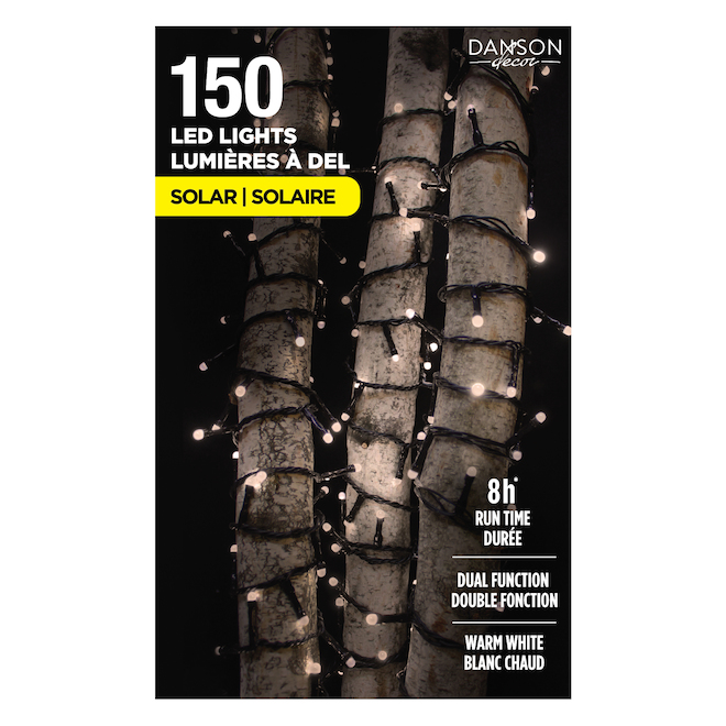 Danson Decor 150 LED Warm White Solar String Lights