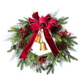 Celebrations by L&CO 24-in Christmas Wreath with Bells and Bow