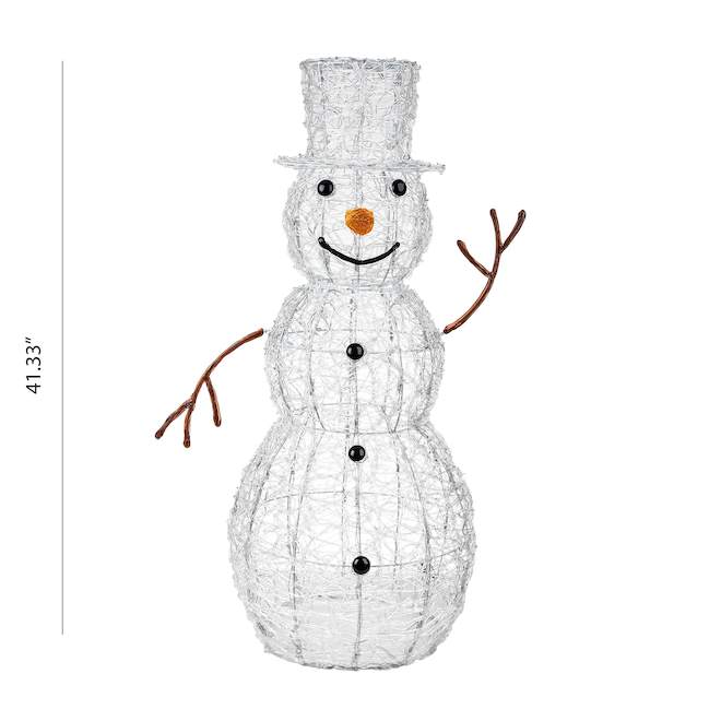 Celebrations L&CO 3.5-ft Snowman with Colour Changing LED Lights