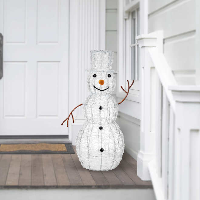 Celebrations L&CO 3.5-ft Snowman with Colour Changing LED Lights