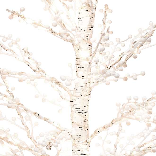 Celebrations by L&CO Artificial Decorative Prelit Birch Tree 4-ft - 120 LED Lights