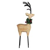 Celebrations by L&CO 12.20-in Wooden Standing Reindeer