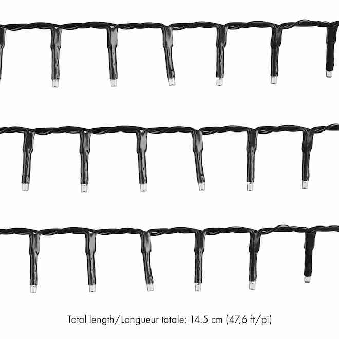 Landon & Co. Solar String Lights 41-ft w/ 500 LED Lights and 8 Functions - Warm White