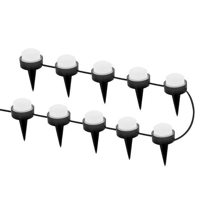 Landon & Co. Mini LED Garden Lights 39-ft w/ Stakes and 10 LED Lights - Warm White