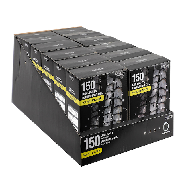 Landon & Co. Solar String Lights 55-ft w/ 150 mini LED Lights - Warm White