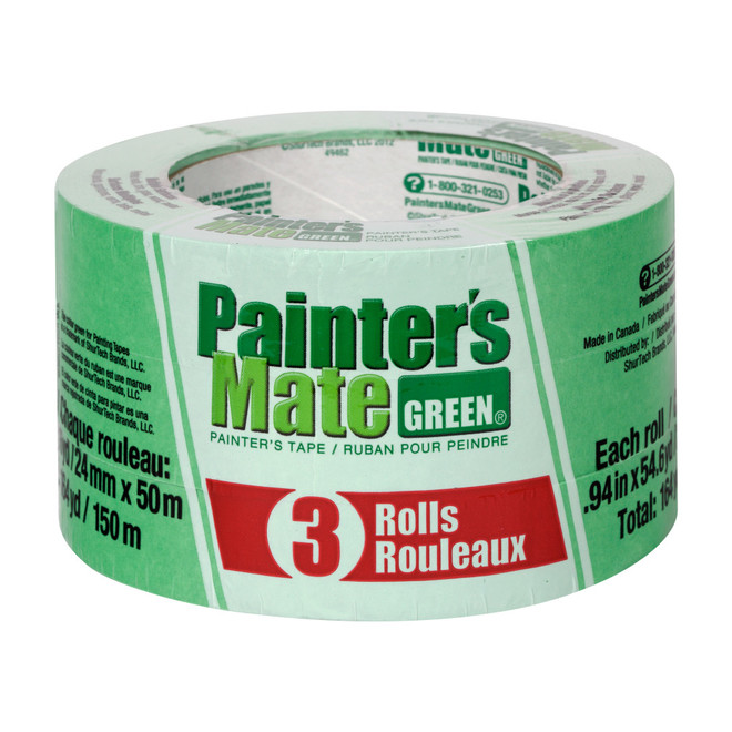 Painting Masking Tapes - 24 mm - Green - 3/Pack