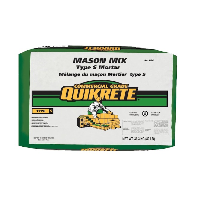 Quikrete Mortar Mason Mix Type S Commercial Grade - 36.3-kg