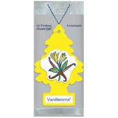 Little Trees Car Air Freshener - Yellow Cardstock - Vanillaroma Scent - Hooks to the Interior Mirror