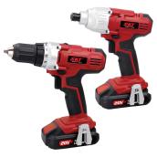 Ensemble perceuse et clé à chocs sans fil, 20 V, 2 outils