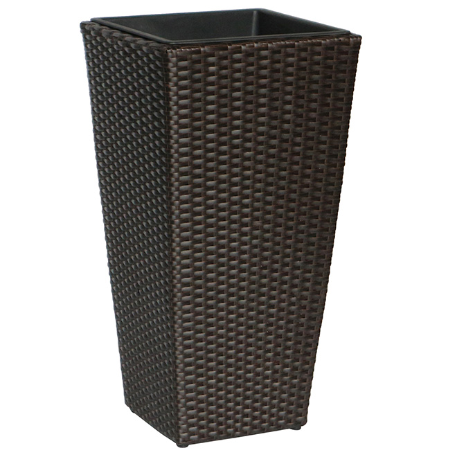 Assorted Planters - Wicker 27-in Brown and Black