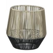 Penelope James 12.6-in x 12.6-in Polyrattan Planter