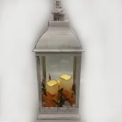 Holiday Living Off White LED Lantern with Plastic Candles
