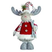 Infinity 23.6-in Multicolour Standing Christmas Moose Decoration