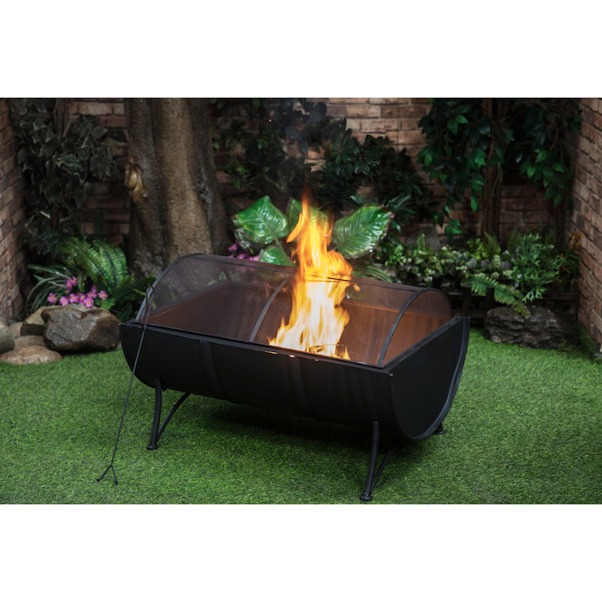Infinity 23-in x 35.5-in x 20.9-in Outdoor Fire Pit