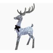 Holiday Living 53.15-in Silver Deer Lighted Figurine