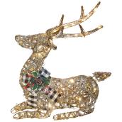 Holiday Living 35.43-in Lighted Rattan Reindeer Figurine