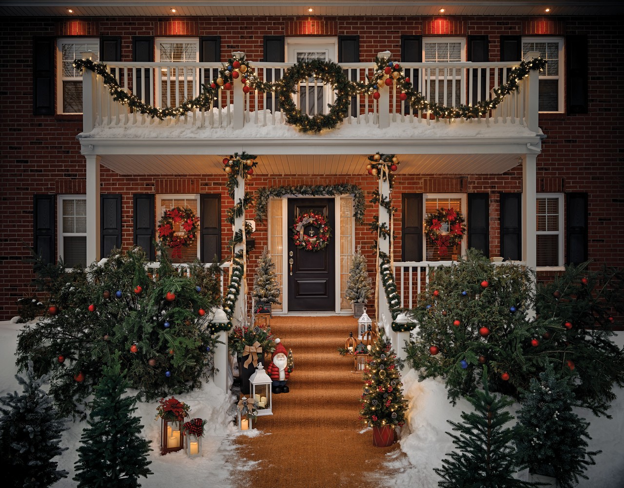 Holiday Living Santa Resine LED 24.59-in