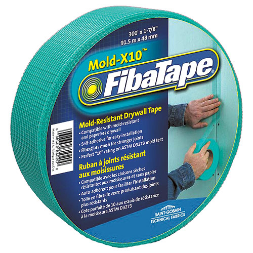 Adfors Mold-X10 Drywall Tape - Fibreglass Mesh - 1 7/8-in x 300-ft -  Self-Adhesive