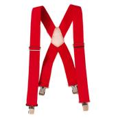Kuny's Heavy-Duty Work Suspenders - Red Nylon - Padded - 2-in W