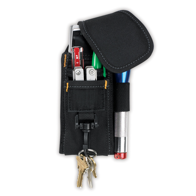 Étui pour outils et téléphone portable Kuny's, polyester, noir, 5 poches
