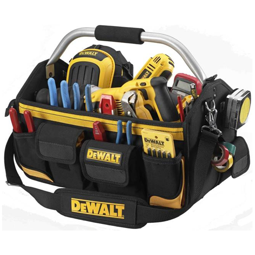 Sac à outils du travailleur à dessus fermé DeWalt, polyester, noir et  jaune, 33 poches DG5544