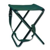 Tabouret de camping pliant, pieds acier inoxydable, 15 1/2"