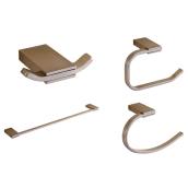 Ensemble d'accessoires pour salle de bains, 4 morceaux