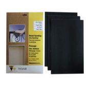 Papiers abrasifs pour métal, grain 120, 9" x 11", 3/pqt