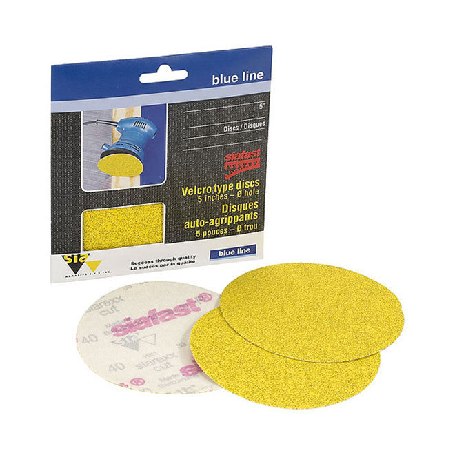 SiaFast Loop and Hoop Abrasive Disc - 5-in Dia - 120 Grit - Velcro-Type - 25 Per Pack