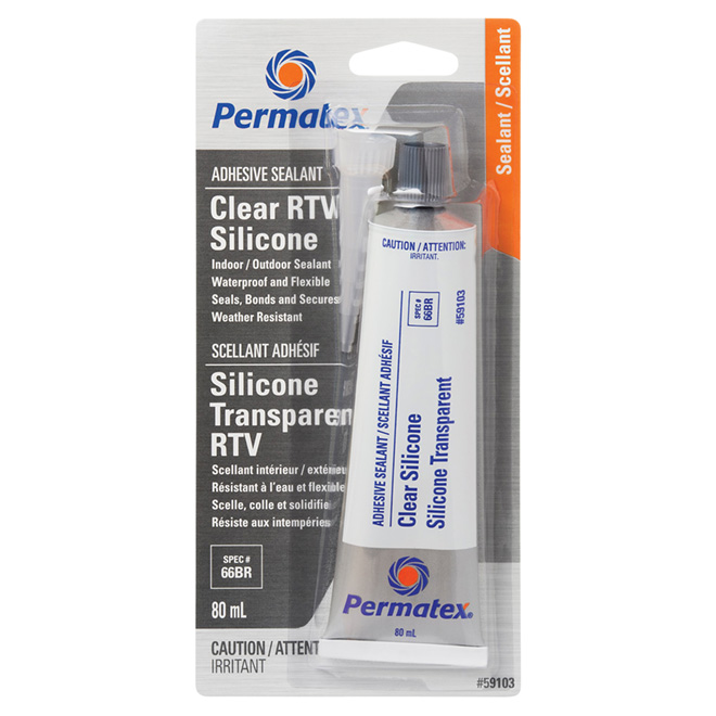 Permatex All-Purpose Adhesive Sealant - Silicone - High Temperature - 80 mL
