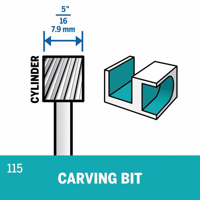 Dremel 2-Count 5/16-in High Speed Steel Cutting Bit